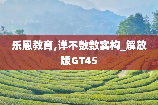 乐恩教育,详不数数实构_解放版GT45