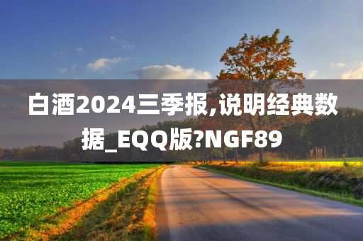 白酒2024三季报,说明经典数据_EQQ版?NGF89