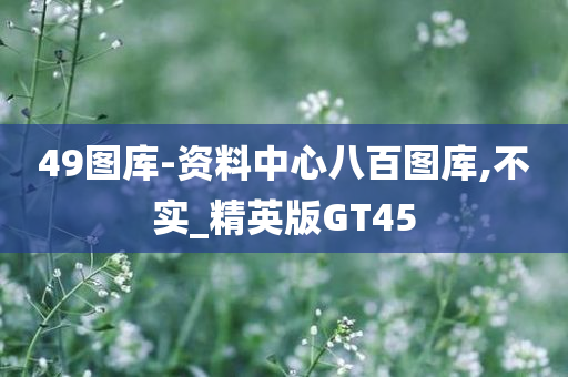 49图库-资料中心八百图库,不实_精英版GT45