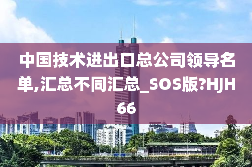 中国技术进出口总公司领导名单,汇总不同汇总_SOS版?HJH66