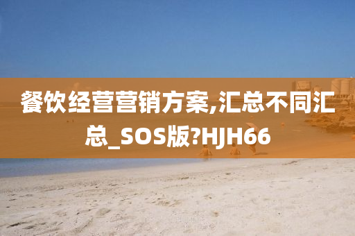 餐饮经营营销方案,汇总不同汇总_SOS版?HJH66