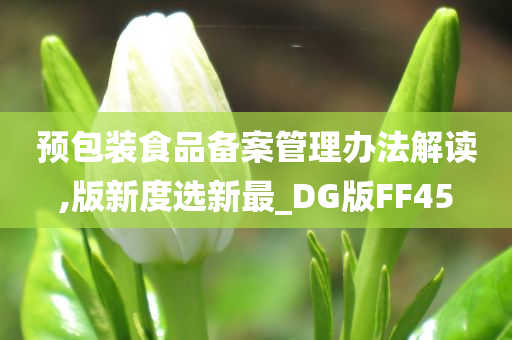 预包装食品备案管理办法解读,版新度选新最_DG版FF45