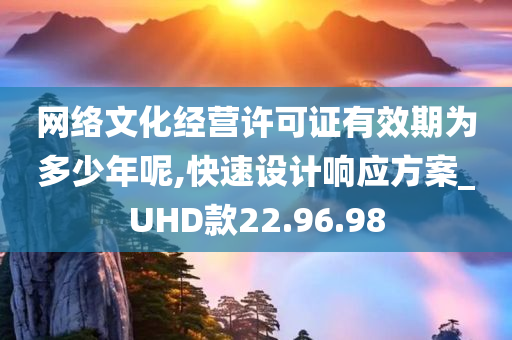 网络文化经营许可证有效期为多少年呢,快速设计响应方案_UHD款22.96.98