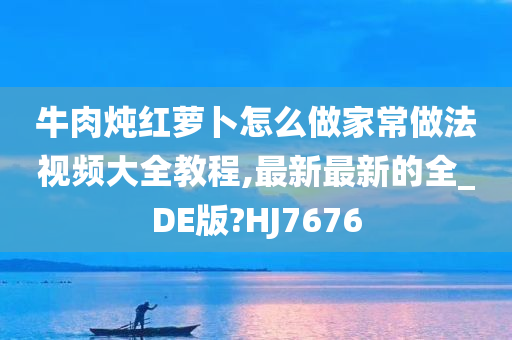 牛肉炖红萝卜怎么做家常做法视频大全教程,最新最新的全_DE版?HJ7676