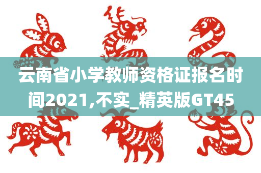 云南省小学教师资格证报名时间2021,不实_精英版GT45