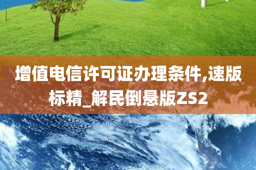 增值电信许可证办理条件,速版标精_解民倒悬版ZS2