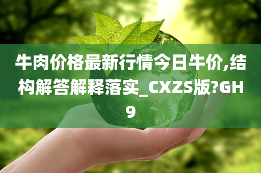 牛肉价格最新行情今日牛价,结构解答解释落实_CXZS版?GH9