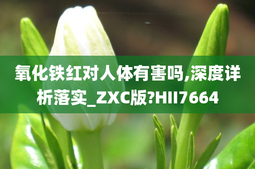 氧化铁红对人体有害吗,深度详析落实_ZXC版?HII7664