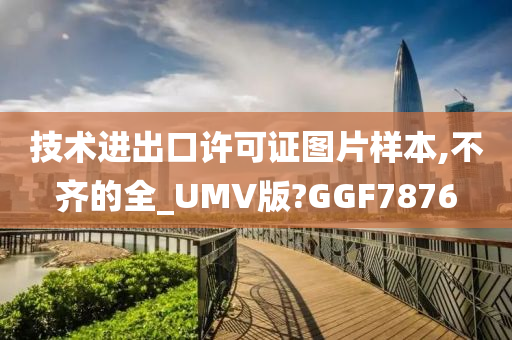 技术进出口许可证图片样本,不齐的全_UMV版?GGF7876