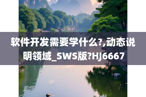 软件开发需要学什么?,动态说明领域_SWS版?HJ6667