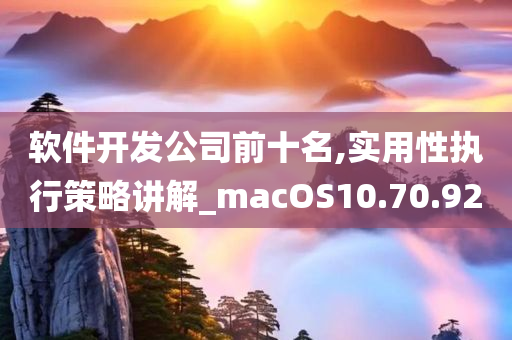 软件开发公司前十名,实用性执行策略讲解_macOS10.70.92