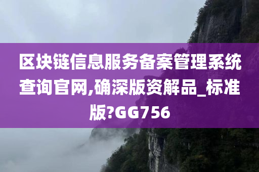 区块链信息服务备案管理系统查询官网,确深版资解品_标准版?GG756