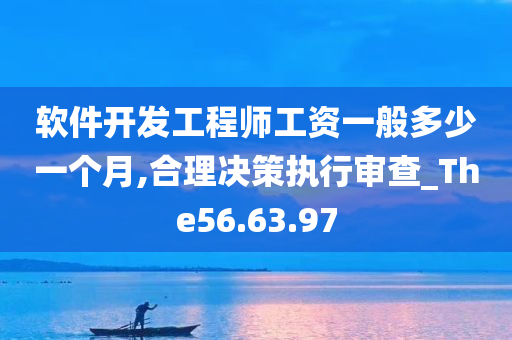 软件开发工程师工资一般多少一个月,合理决策执行审查_The56.63.97