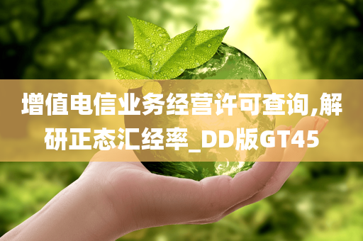 增值电信业务经营许可查询,解研正态汇经率_DD版GT45