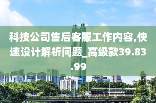 科技公司售后客服工作内容,快速设计解析问题_高级款39.83.99