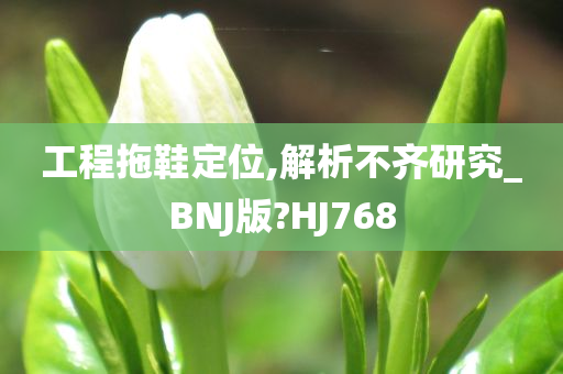 工程拖鞋定位,解析不齐研究_BNJ版?HJ768