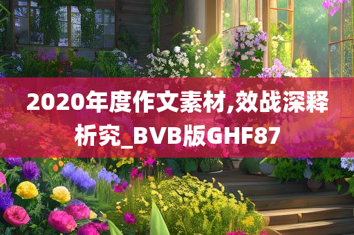 2020年度作文素材,效战深释析究_BVB版GHF87