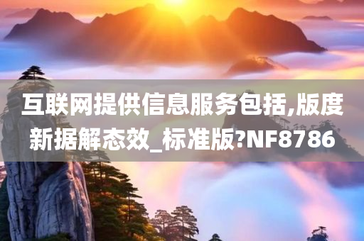 互联网提供信息服务包括,版度新据解态效_标准版?NF8786