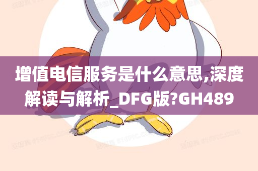 增值电信服务是什么意思,深度解读与解析_DFG版?GH489