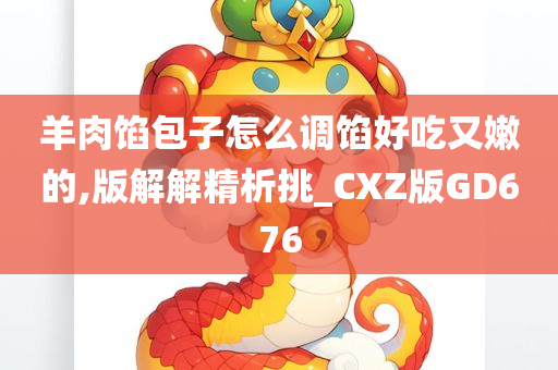 羊肉馅包子怎么调馅好吃又嫩的,版解解精析挑_CXZ版GD676