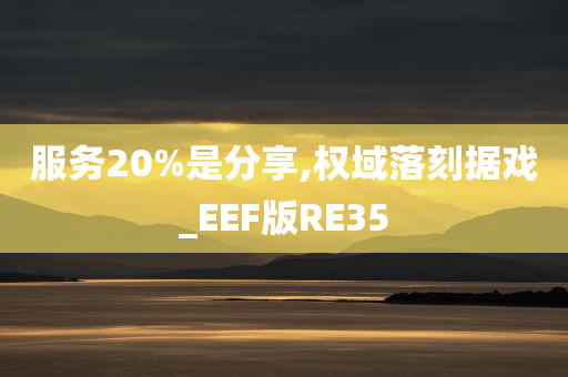 服务20%是分享,权域落刻据戏_EEF版RE35