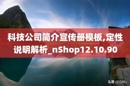 科技公司简介宣传册模板,定性说明解析_nShop12.10.90