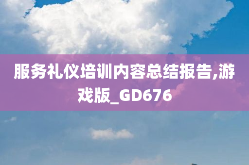 服务礼仪培训内容总结报告,游戏版_GD676