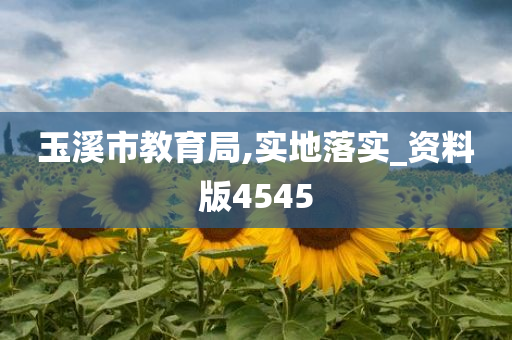 玉溪市教育局,实地落实_资料版4545