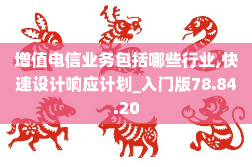 增值电信业务包括哪些行业,快速设计响应计划_入门版78.84.20