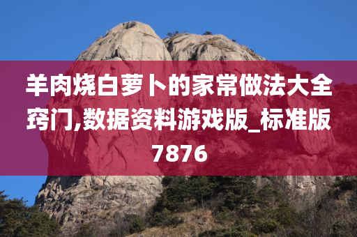 羊肉烧白萝卜的家常做法大全窍门,数据资料游戏版_标准版7876