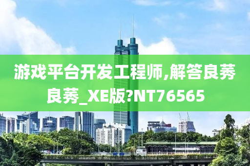 游戏平台开发工程师,解答良莠良莠_XE版?NT76565