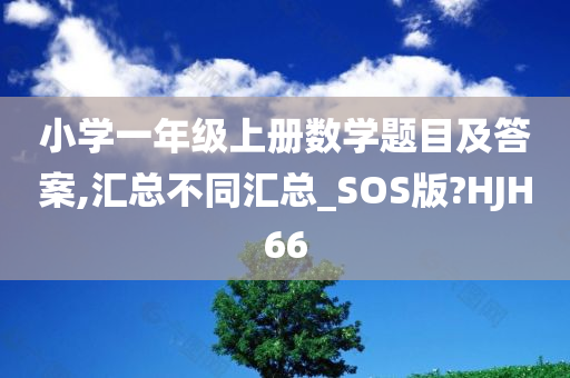 小学一年级上册数学题目及答案,汇总不同汇总_SOS版?HJH66