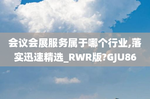 会议会展服务属于哪个行业,落实迅速精选_RWR版?GJU86