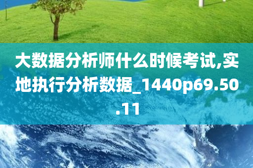 大数据分析师什么时候考试,实地执行分析数据_1440p69.50.11