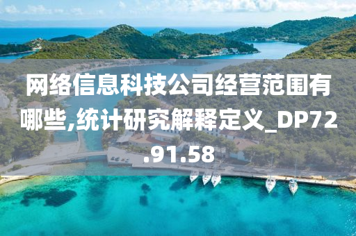 网络信息科技公司经营范围有哪些,统计研究解释定义_DP72.91.58