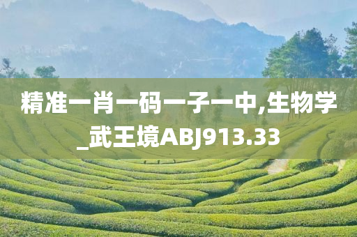 精准一肖一码一子一中,生物学_武王境ABJ913.33