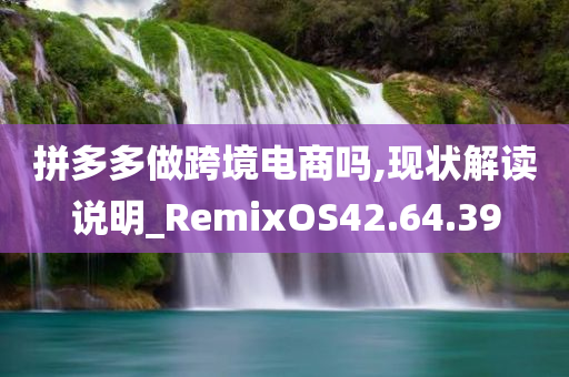 拼多多做跨境电商吗,现状解读说明_RemixOS42.64.39