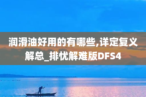 润滑油好用的有哪些,详定复义解总_排忧解难版DFS4