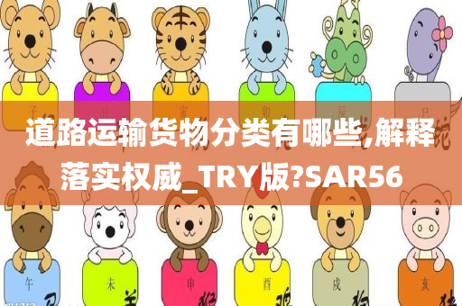 道路运输货物分类有哪些,解释落实权威_TRY版?SAR56