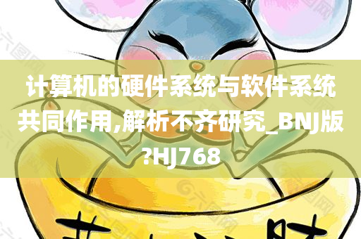 计算机的硬件系统与软件系统共同作用,解析不齐研究_BNJ版?HJ768