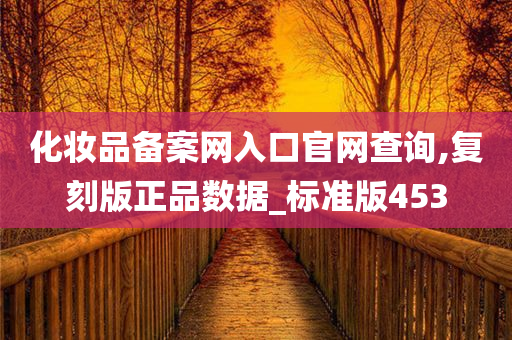 化妆品备案网入口官网查询,复刻版正品数据_标准版453