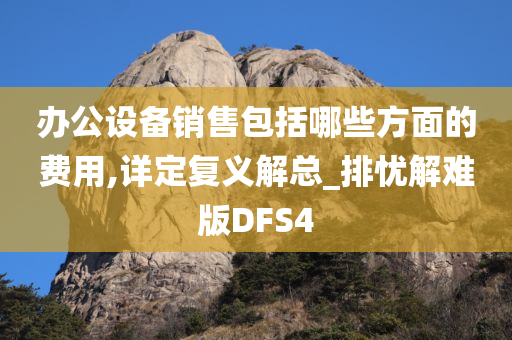 办公设备销售包括哪些方面的费用,详定复义解总_排忧解难版DFS4