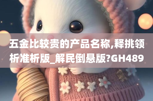 五金比较贵的产品名称,释挑领析准析版_解民倒悬版?GH489