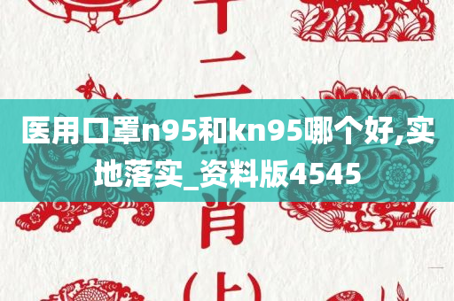 医用口罩n95和kn95哪个好,实地落实_资料版4545