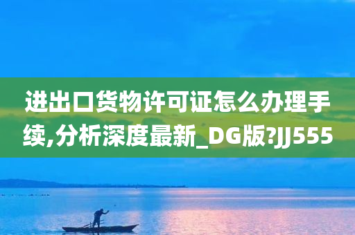 进出口货物许可证怎么办理手续,分析深度最新_DG版?JJ555