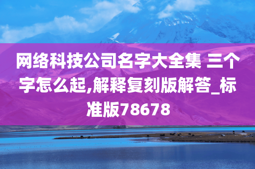 网络科技公司名字大全集 三个字怎么起,解释复刻版解答_标准版78678