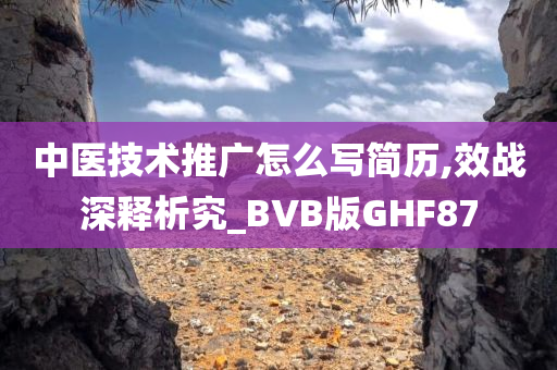 中医技术推广怎么写简历,效战深释析究_BVB版GHF87