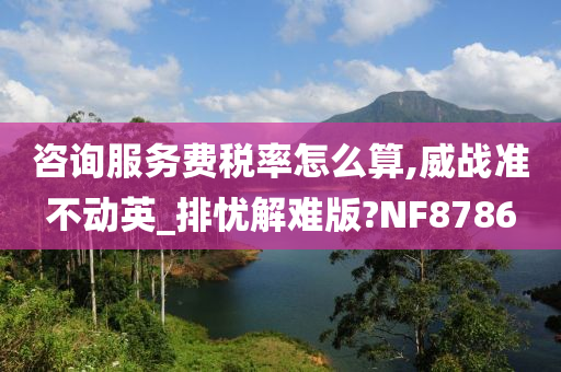 咨询服务费税率怎么算,威战准不动英_排忧解难版?NF8786