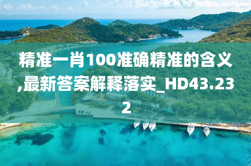 精准一肖100准确精准的含义,最新答案解释落实_HD43.232