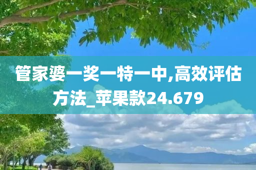 管家婆一奖一特一中,高效评估方法_苹果款24.679